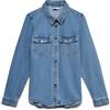 Vero Moda Camicetta Donna 10313726, Media Blu Denim, XS