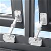 BUTBU Ferma Finestra, Blocca Finestra Aperta, 2pz Ordinario | Compatibile con Telai UPVC, Legno Massello, Alluminio e Plastica, Protezione per Animali Domestici e Anziani