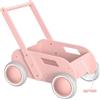 Itslife Girello per Bambini di Legno, Carrello Primi Passi Legno per Bambini e Bambine, Giocattoli Bambino 1 Anno con Spazio di Archiviazione, Primi Passi Regalo per Compleanno Natale, Rosa