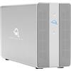 OWC Mercury Elite Pro Dual - Custodia per HDD / SSD - 2,5/3,5 pollici - SATA - 10 Gbps - Connettività USB - Argento silver