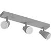 LEDVANCE LED SPOT PEAR spot a plafone 430mm, grigio, 12,9W, 630lm, fornisce una luce direzionale con colore bianco caldo, con faretto flessibile GU10, lampada GU10 inclusa, classe di protezione IP20, 2700K