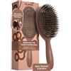 FRAMAR Spazzola per capelli da donna con setole di pelo di cinghiale, spazzola in pelo naturale, colore cioccolato - Chocolate