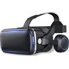 Minicee Occhiali VR per smartphone - Realtà virtuale 3D con cuffie, compatibili con Android e iPhone