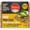 PEMA, Pane Proteico a Ridotto Contenuto di Carboidrati, con Soli Ingredienti Naturali e Ricco di Fibre, 375g
