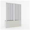 Idralite Porta doccia sopravasca in PVC a soffietto 140 cm H 150 mod. Ibisco con apertura centrale