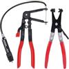 Pybyhiy 2 Pezzi Pinza per Fascette Stringitubo, Attrezzo per Tubi Flessibili con Collo Dritto e Sistema di Blocco, per Radiatore, Carburante, Rimozione e Installazione Auto