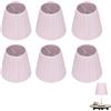 Beufee Paralumi per lampadari rosa set di 6, paralumi in tessuto per lampade da tavolo Lampade da terra Lampada da parete Clip su campana Paralumi Decorazione semplice moderna per la casa