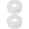 YINETTECH Rosetta decorativa divisa per doccia, 2 pezzi, 62 x 20 mm, 3 misure in 1, rosetta divisa per diametro 21 mm, 26 mm, 33 mm