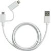 Bticino S2616D Connettore all in One, Micro USB e Lighting Certificato Apple, Bianco