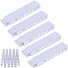 QWORK® 5 Pezzi Metro Pieghevoli, 1 m Righelli Pieghevoli, Metro in Plastica, Righelli