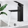 Oupuven Rubinetto Bagno lavabom Nero,Acciai Inossidabili Rubinetto Bidet,Caldo e Freddo Regolabile,Con Cartuccia In Ceramica Durevole per il Lavandino del Bagno,WC Degli