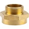 Gardena Nipplo filettato con riduzione in ottone: raccordo in ottone per la riduzione della filettatura, ad es. Per pompe, 33,3 mm (G 1 pollice) - AG / 42 mm (G 1 1/4 pollice) - IG (7266-20)