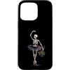 Spooky Ballet And Emo Aesthetic Dance Ar Custodia per iPhone 15 Pro Max Scheletro ballerina danza gotica rose appassite arte spettrale