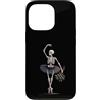 Spooky Ballet And Emo Aesthetic Dance Ar Custodia per iPhone 13 Pro Scheletro ballerina danza gotica rose appassite arte spettrale