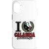 Lakelandwholesale1 Shirt Company Custodia per iPhone 16 Plus I Love Calabria Orgoglio Del Sud Italia Mappa Corona di alloro