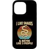 Funny Snake Lover Gifts Custodia per iPhone 14 Pro Max Mi piacciono i serpenti forse 3 Persone Divertente Amante dei rettili