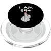 Funny 55th Birthday Gifts I Am 54 Plus Funny 55th Birthday Middle Finger PopSockets PopGrip per MagSafe