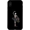 Spooky Ballet And Emo Aesthetic Dance Ar Custodia per iPhone XS Max Scheletro ballerina danza gotica rose appassite arte spettrale