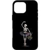 Spooky Ballet And Emo Aesthetic Dance Ar Custodia per iPhone 16 Pro Max Scheletro ballerina danza gotica rose appassite arte spettrale