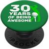 COOL GOLF DESIGNS AND OUTFITS GOLFER 30 ANNI OF BEING AWESOME GOLF 30. COMPLEANNO PopSockets PopGrip Adesivo