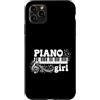 Piano Girl Music Gifts Custodia per iPhone 11 Pro Max Pianista Girl Music Lover Pianista Tastiera Player