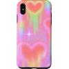 generic Custodia per iPhone XS Max Y2K Lovecore Grafica pastello cuori