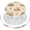 Cozy Countryside Farm Life Design Studio Acquarello di fattoria del prato occidentale del carro del fieno del cavallo di campagna PopSockets PopGrip per MagSafe