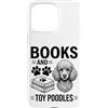 Funny Toy Poodle And Book Designs Custodia per iPhone 15 Pro Max Libri e barboncini giocattolo divertente barboncino