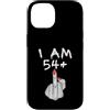 Funny 55th Birthday Gifts Custodia per iPhone 14 I Am 54 Plus Funny 55th Birthday Middle Finger