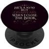 Bookworm Reading Fantasy Romance Book Divertente Romance Reader Book Lover Reading Citazione PopSockets PopGrip Adesivo