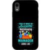 Funny Housekeeping & Cleaning Crew Appar Custodia per iPhone XR Ecco come appare un fantastico manager delle pulizie