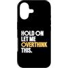 Overthinking Science Gifts Custodia per iPhone 17 Aspetta Lasciami pensare troppo a questo divertente umorismo scientifico
