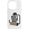 Potty Humor Club Custodia per iPhone 14 Pro Where's Your God Now Empty Toilet Paper Funny Meme