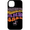 Archer Spirit Lettering Co. Custodia per iPhone 14 Plus Sagittario Wanderlust Zodiac Retro Tipografia
