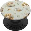 Cozy Countryside Farm Life Design Studio Longhorn - Acquerello da fattoria, vitello, vitello PopSockets PopGrip Adesivo