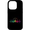Headphones DJ Hip Hop EDM Electronic Mus Custodia per iPhone 14 Pro Heartbeat Headphone Tie Dye Sound Lover Engineer Producer DJ