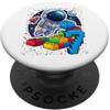 Toy Bricks Space Astronaut Builder Birth Mattoni giocattolo per il 7° compleanno dell'astronauta spaziale PopSockets PopGrip Adesivo