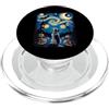 Halloween Starry Night Pumpkin Dog Pipistrelli per cani a forma di zucca della notte stellata di Halloween PopSockets PopGrip per MagSafe
