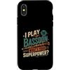 Bassoon Musician Gifts Custodia per iPhone X/XS Gioco Fagotto Qual è il tuo superpotere Musicista Umorismo