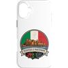 Lakelandwholesale1 Shirt Company Custodia per iPhone 16 Plus Vesuvio E Partenope Italia Castello Bandiera Stemma Emblema Grafico