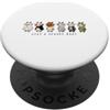 Funny Goat Lover Halloween Animal Gifts Capra Carino Animale Amante Spettrale Autunno Halloween Grafica PopSockets PopGrip Adesivo