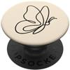 Retro Tees Design Soulfulirefly Let Your Light Shine Butterfly PopSockets PopGrip Adesivo