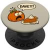 Awesome Thanksgiving Holiday Season Desi Divertente design umoristico con torta di zucca del Ringraziamento PopSockets PopGrip Adesivo