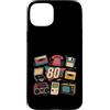 Retro Eighties Tech Gifts Custodia per iPhone 15 Plus Videogioco Boombox Nostalgia retrò anni '80 Vintage Tech