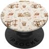 Cozy Countryside Farm Life Design Studio Goat Sheep Farm Cottagecore Grafica rustica pastorale PopSockets PopGrip Adesivo