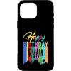 Birthday Celebration Apparel for Ryan Custodia per iPhone 16 Pro Max Buon compleanno Ryan colorato festa di compleanno uomini donne