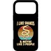 Funny Snake Lover Gifts Custodia per iPhone 17 Pro Max Mi piacciono i serpenti forse 3 Persone Divertente Amante dei rettili