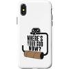 Potty Humor Club Custodia per iPhone X/XS Where's Your God Now Empty Toilet Paper Funny Meme