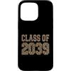 Kindie Collegiate Varsity Style Ts Custodia per iPhone 15 Pro Max Classe di 2039 Leopard Varsity scuola materna per bambini