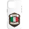 Lakelandwholesale1 Shirt Company Custodia per iPhone 16 Pro Viva Italia Bandiera Italiana Stemma Repubblica Grafica Stemma